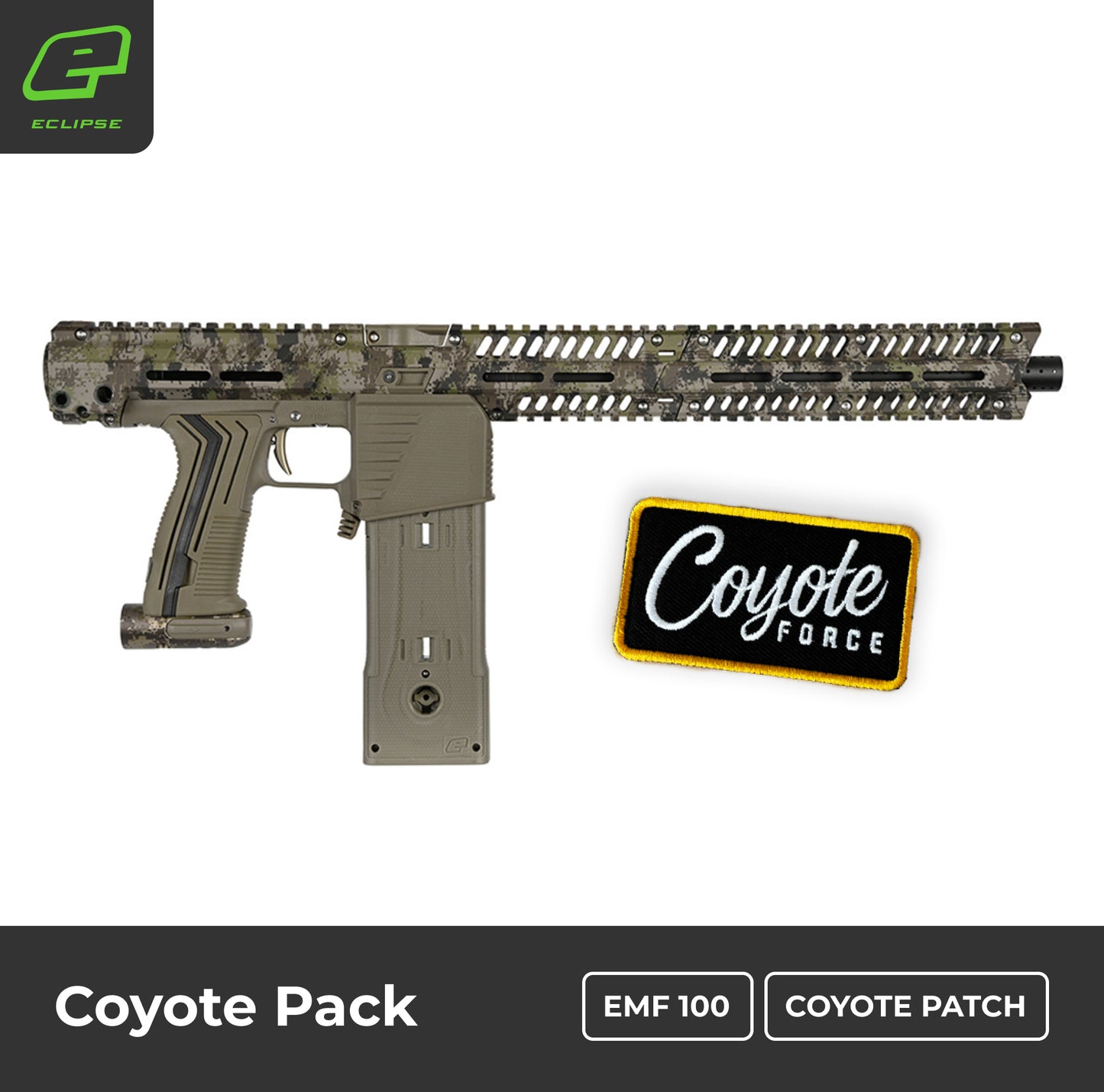 Planet Eclipse EMEK EMF100 Paintball Marker + Patch Pack