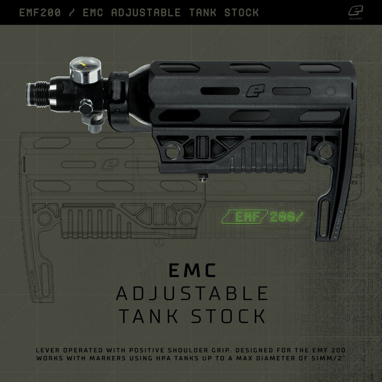 Planet Eclipse EMC Adjustable Tank Stock
